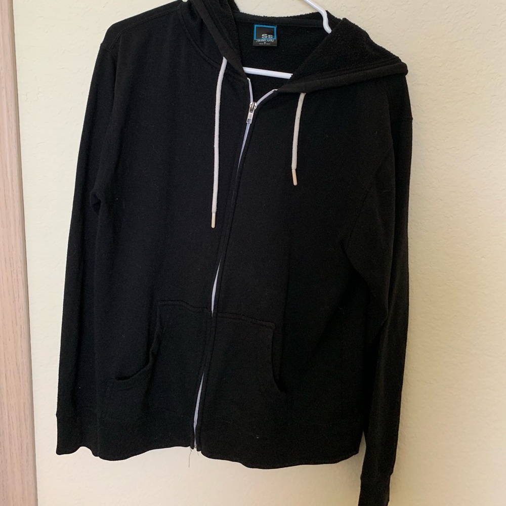 Black zip up hoodie